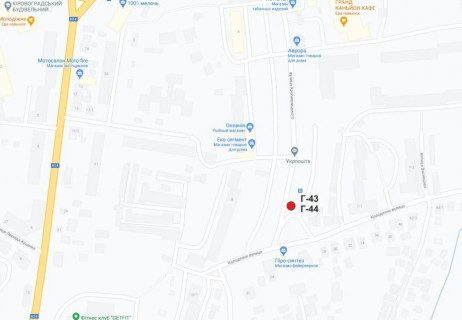 Билборд B в Кропивницкий (Кировоград), 3х6  вул.Кропивницького схема