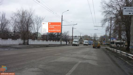 Билборд B в Запорожье, 3х6  Володимира Українця (Новокузнецька)-ДЖД_Привокзальна вул. (Луначарського вул.),1 фото 1