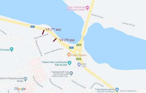 Билборд  в Васильевке, 3x6  тр.Энергодар-Васильевка_77км, Береговая 62 схема