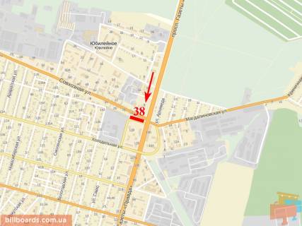 Брандмауэр  в Днепр (Днепропетровск) пр-т им. газеты Правда, 143, въезд со стороны пр-та Слобожанський (Газети "Правда") (пересечение с ул. Совхозной) схема