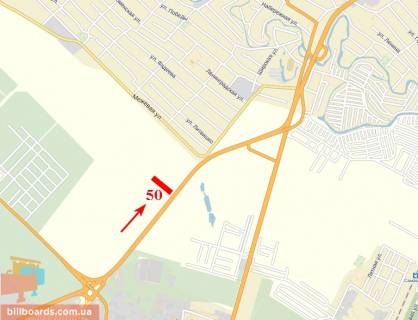 Билборд  в Днепр (Днепропетровск) Донецьке шосе, АЗС WOG схема