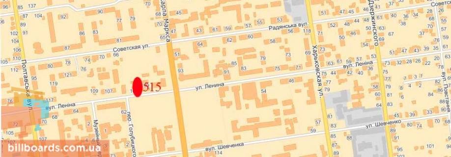 Ситилайт  в Павлограде вул. Соборна - Банк "Аваль", Сіті-центр схема