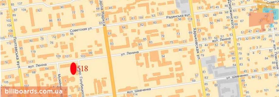 Ситилайт  в Павлограде вул. Соборна - навпроти дитячої бібліотеки, банка "Укргазбанк" схема