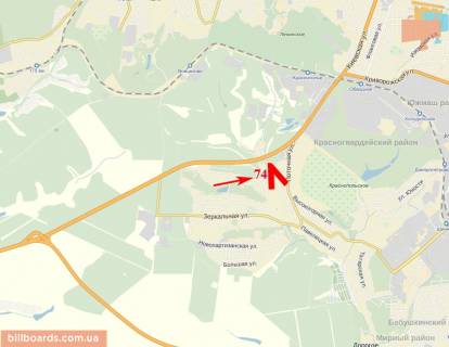 Билборд  в Днепр (Днепропетровск) В'їзд до м. Дніпро із Києва, Кривого Рогу, Кам'янського (М04 478км+660м) пташка схема
