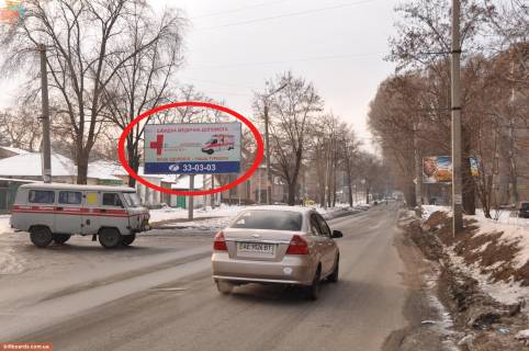 Билборд  в Днепр (Днепропетровск) ул. Володимира Антоновича (Свердлова), 65, отделение скорой помощи фото 1