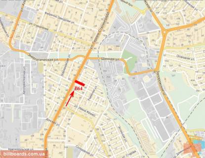 Билборд  в Днепр (Днепропетровск) Богдана Хмельницького (Героїв Сталінграда), 61, ДК "Строитель" схема