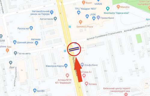Скроллер A в Киеве, 3х6  Воскресенський (Перова б-р) проспект 34/2 -трц Квадрат- на просп. Романа Шухевича (Генерала Ватутіна),просп. Червоної Калини (Володимира Маяковського)(А1) СКРОЛЛЕР - 246004 схема