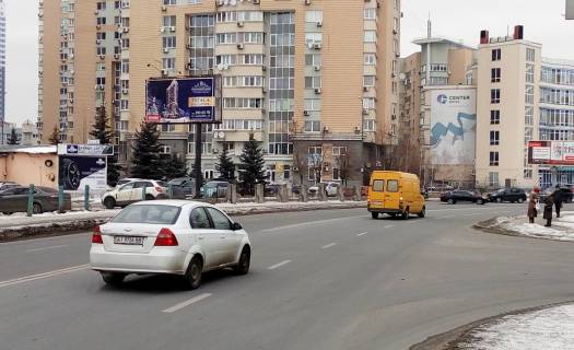 Билборд B в Киеве, 3х6  вул.Р.Окіпної,16/на ст.м.Лівобережна (В) фото 1