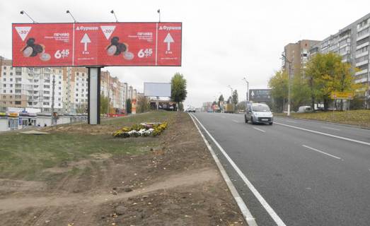 Білборд, Бігборд (Борд)  A у Обухові, 3х6  Обухів вул.Київська 12 (В) (правий) -  в*їзд в місто Фото 1