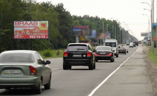 Билборд B в Киеве, 3х6  Конча Заспа/перший від поворота на санаторій "Жовтень" (В) з Києва фото 1