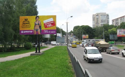 Billboard B in Rivne, 3х6  st.Kiivs'ka/st.Galic'kogo (Zavod Ukrburstin) (V) Photo 1