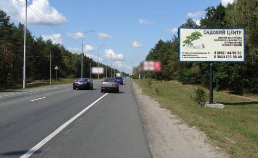 Билборд A в Киеве, 3х6  Конча Заспа (А) - пов на санаторій "Жовтень" (перший від поворота) на Київ фото 1