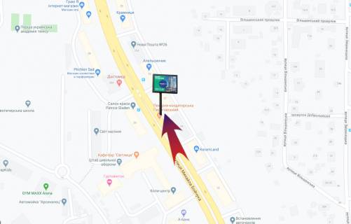 Скроллер A в Киеве, 2.3х3.14  вул.Міхайла Бойчука (Кіквідзе), 27 / на б-р Л.Українки, Миколи Міхновського бульвар (Дружби Народів бульвар) (А4) СКРОЛЕР - 181961 схема