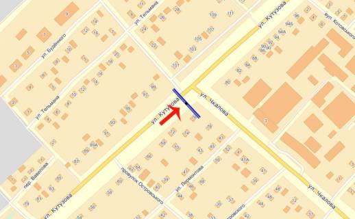 Билборд A в Бровары, 3х6  Бровари вул.Олега Онікієнка,76 (колишня вул.Кутузова) (А) схема