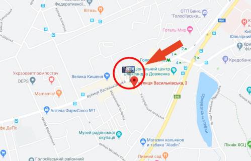 Скроллер B в Киеве, 3х6  Васильківська, 3 / Голосіївська площа, готель МИР / на Виставковий центр, Одеська пл (В1) Скролери - 245869 схема