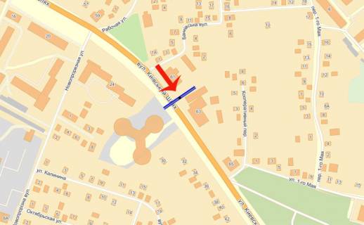 Билборд B в Борисполе, 3х6  Бориспіль вул.Киівський шлях 65 (В) на Київ/200м від супер макрет Біла,МакДональдс схема