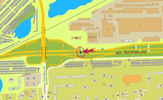 Скролер, Скрол A у Києві, 3х6  Богатирська 1 / з-д Оболонь - на Петрівку, просп. Степана Бандери (Московський) (розподілювач) (А3) Скролери - 245971 схема