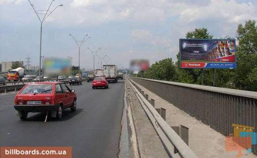 Билборд A в Киеве Промышленная,4(южный мост) (А) (первый от центра) фото 1