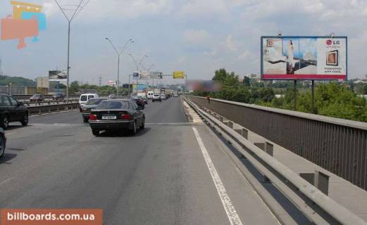 Билборд A в Киеве Промышленная,9 (южный мост) (А) (второй от центра) фото 1