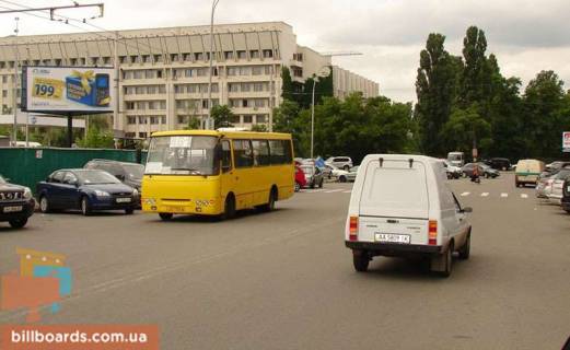 Билборд B в Киеве просп. Голосіївський (40-річчя Жовтня)/поворот на ул.Васильковская 55 /НВЦ фото 1