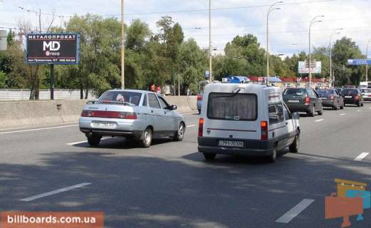 Билборд B в Киеве пр-т Глушкова,3 / а/с "Южная"(В) от Одесской пл,по пр-ту просп. Голосіївський (40-річчя Жовтня),к Лыбидской пл фото 1