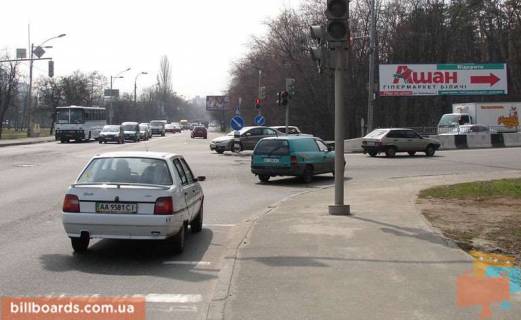 Билборд A в Киеве Новая кольцевая дорога/просп. Литовський (Мінський) (А) левая фото 1