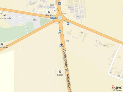 Билборд A в Авангард (Авангард), 3x6  Объездная дорога, 2 столба 23+400 А (в сторону Авангарда с 2 столбов) схема