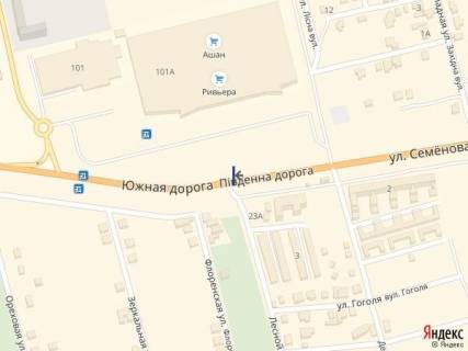 Билборд A в Одессе, 3.6  Одесса-Южный (Ривьера) 18+00 А (встор. Одессы) схема