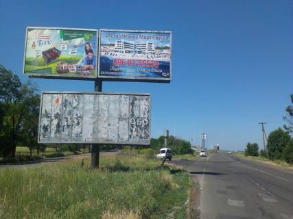 Билборд B в Одессе, 3*9  Одесса-Николаев (Коблево) 53+800 (нижняя в Одессу) фото 1