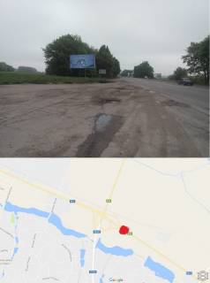 Билборд B в Виннице, 3х6  Немирівське шосе-Виїзд з міста(АЗС ОККО) фото 1