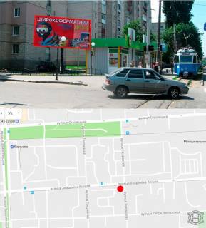Білборд, Бігборд (Борд)  B у Вінниці, 3х6  ул.академика Янгеля (колишня Фрунзе) Фото 1