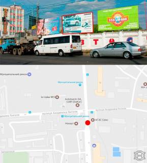 Билборд A в Виннице, 3х6  ул.Батожская(муницип.рынок,Эпицентр №2) фото 1