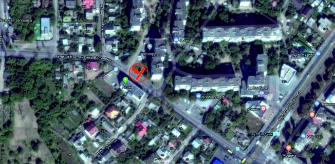 Билборд B в Виннице, 6х3  вул. Константина Василенко (р-н "Діамант") схема