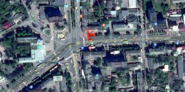 Скролер, Скрол A у Вінниці, 3.14х2.32  пр. Коцюбинського - вул. Замостянська(кол. 50-річчя Перемоги вул.) - 282329 схема