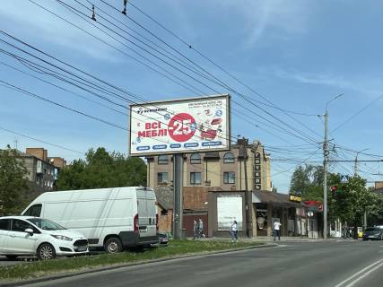 Билборд B в Виннице, 6х3  вул. Київська - вул. Богдана Ступки(колишня П.Морозова) фото 1