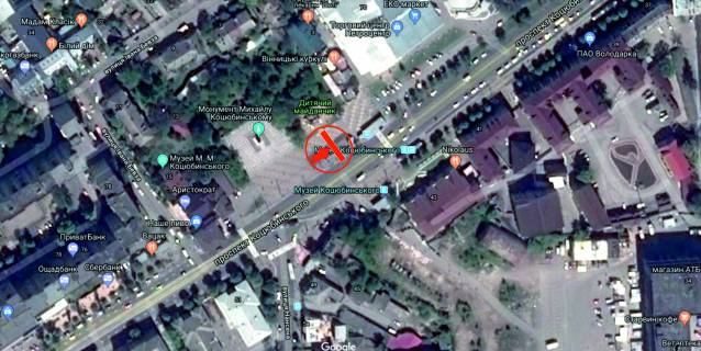 Бэклайт B в Виннице, 3.12х2.32  пр. Коцюбинського - вул. Нансена (зупинка) схема