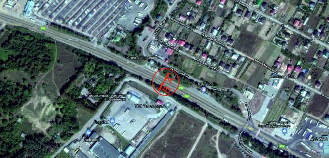 Нестандарт A у Вінниці, 12х3  Хмельницька траса (перед знаком Вінниця) Епіцентр, виїзд права схема