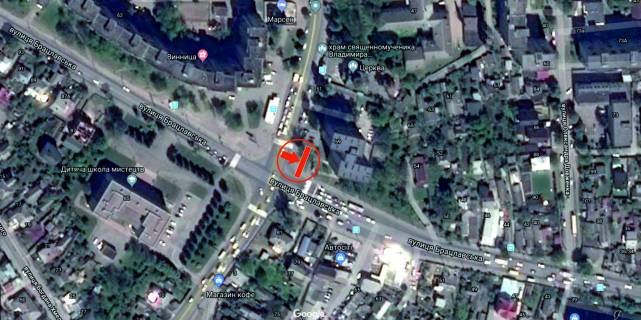 Призма B в Виннице, 6х3  вул. Брацлавська - вул. Замостянська(кол. 50-річчя Перемоги вул.) - 282291 схема