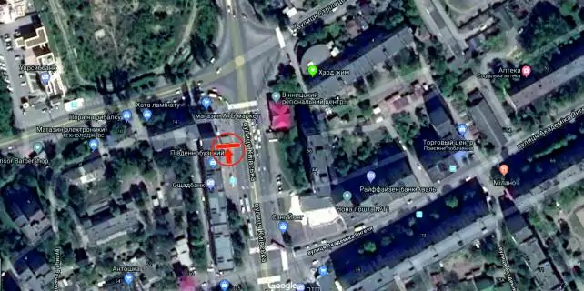 Призматрон, Призма B у Вінниці, 6х3  вул. Київська - вул. Чорновола (Південнобузький) - 282257 схема