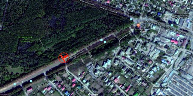 Білборд, Бігборд (Борд)  A у Вінниці, 6х3  Гніванське шосе 2 схема