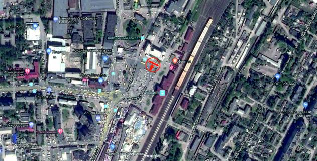 Скроллер A в Виннице, 3.14х2.32  пл. Привокзальна (колишня Героїв Сталінграду) (Зупинка) - 282350 схема