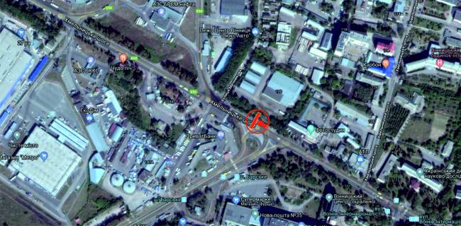 Prismatron, Prism A in Vinnytsia, 6х3  Hmel'nic'ke sose - Bars'ke sose - 282163 scheme