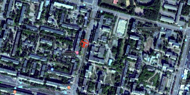 Билборд B в Виннице, 6х3  вул.Політехнічна (буд.№10) схема