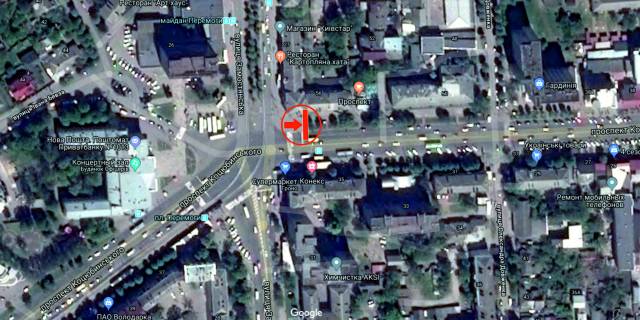 Ситилайт B в Виннице, 3.14х2.32  пр. Коцюбинського - вул. Замостянська(кол. 50-річчя Перемоги вул.) схема