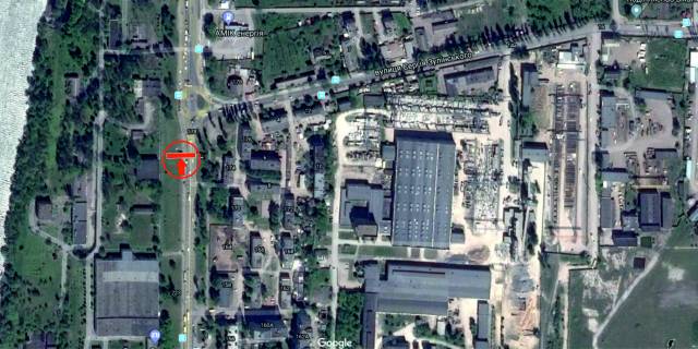 Билборд B в Виннице, 6х3  вул. Київська - вул. Сергія Зулінського(колишня Тарногродського) схема