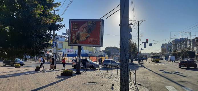 Billboard B in Vinnytsia, 3.14х2.32  av. Kocubins'kogo - st. Nekrasova (TC "Ali Baba") Photo 1